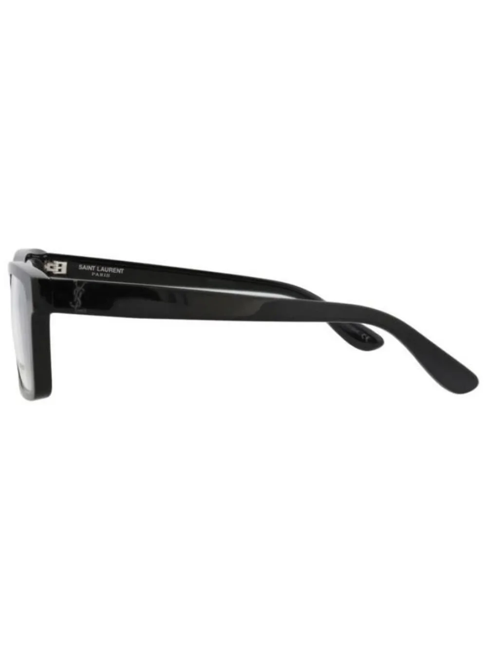 New Saint Laurent Unisex Square/Rectangle Black Black Transparent Fashion Design